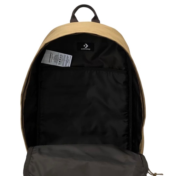 🎒SCHOOL SALE🎒Converse Go Brown Cream Backpack Men Bag Laptop Zip 10023806-A03 - Picture 5 of 8